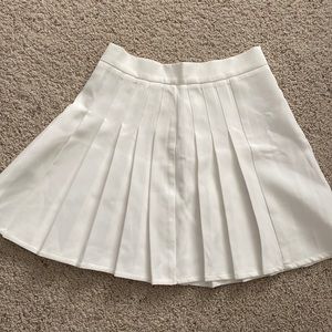 White ruffle skirt